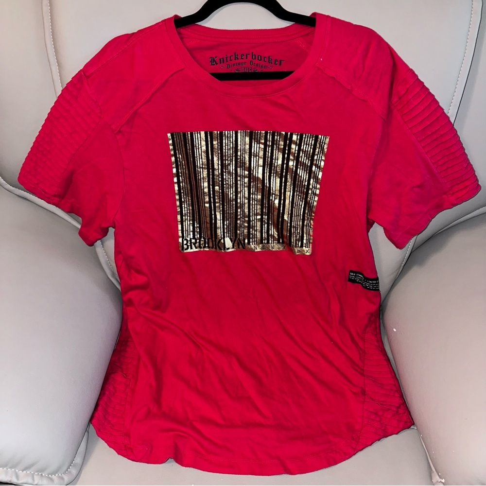Knickerbocker Men’s Brooklyn New York Red T-shirt size L